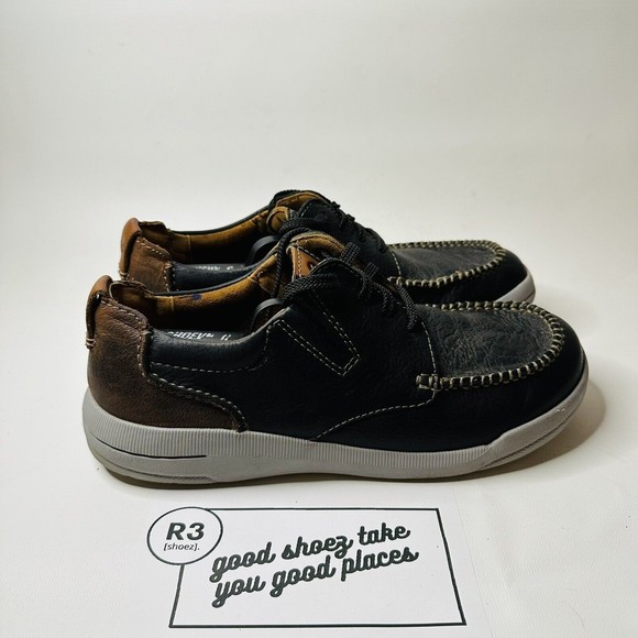 Clarks Other - Clarks Lace Up Leather Slip-On Loafers Shoes Mens Sz 8.5